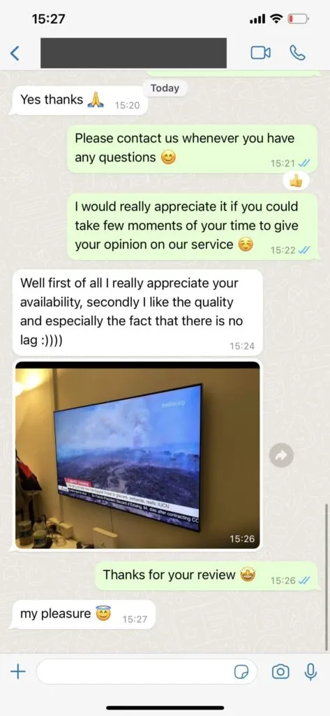 DavuTV WhatsApp Support Activation Chat 2