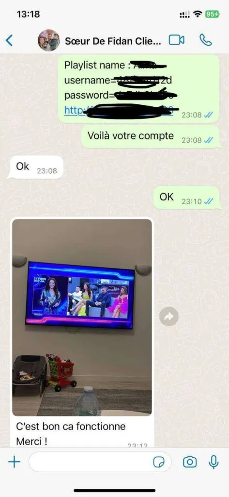 DavuTV IPTV Support Interaction 6